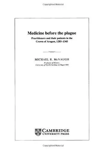 Cover of Medicine before the Plague