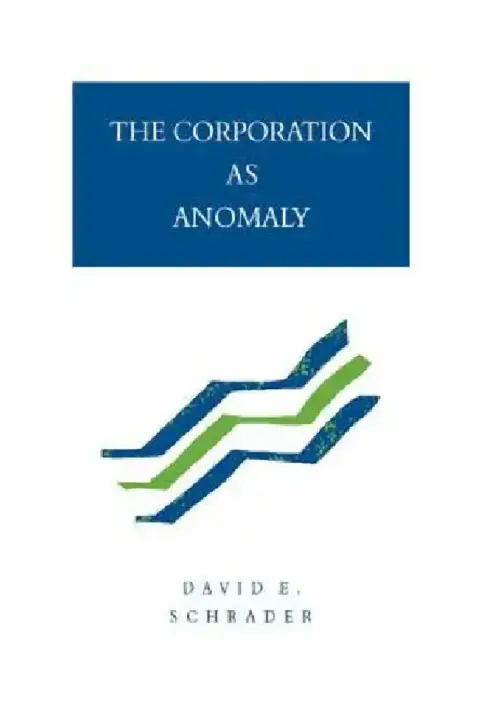 Cover of The Corporation as Anomaly