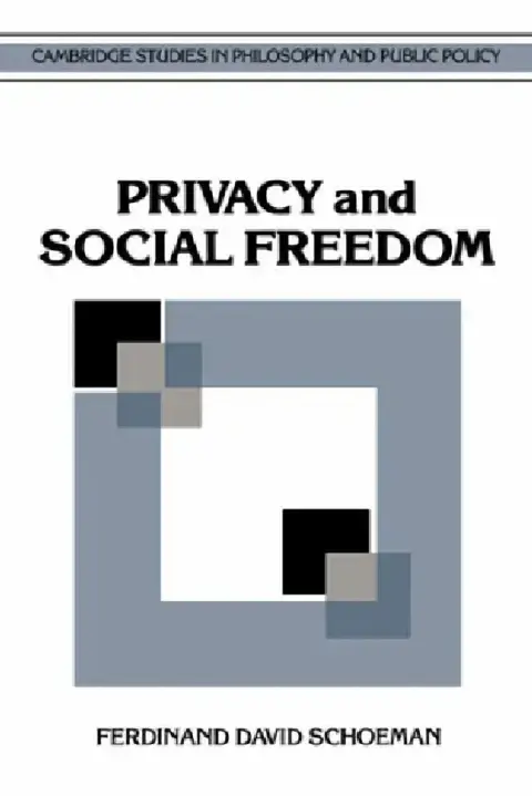 Cover of Privacy and Social Freedom