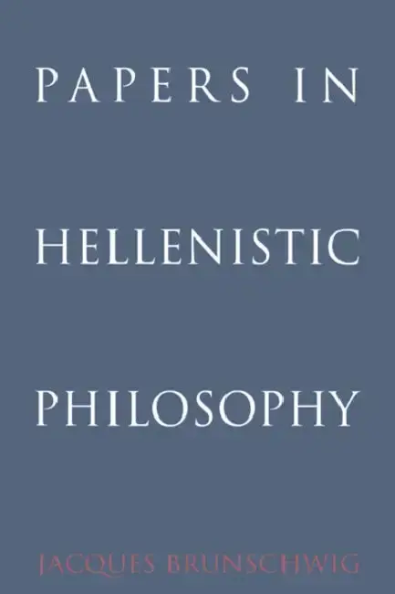 Cover of Papers in Hellenistic Philosophy