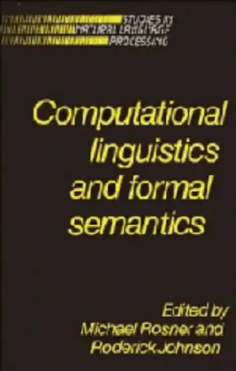 Cover of Computational Linguistics and Formal Semantics
