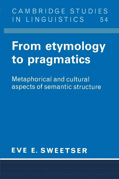Cover of From Etymology to Pragmatics