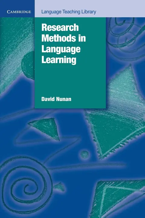 Cover of Research Methods in Language Learning