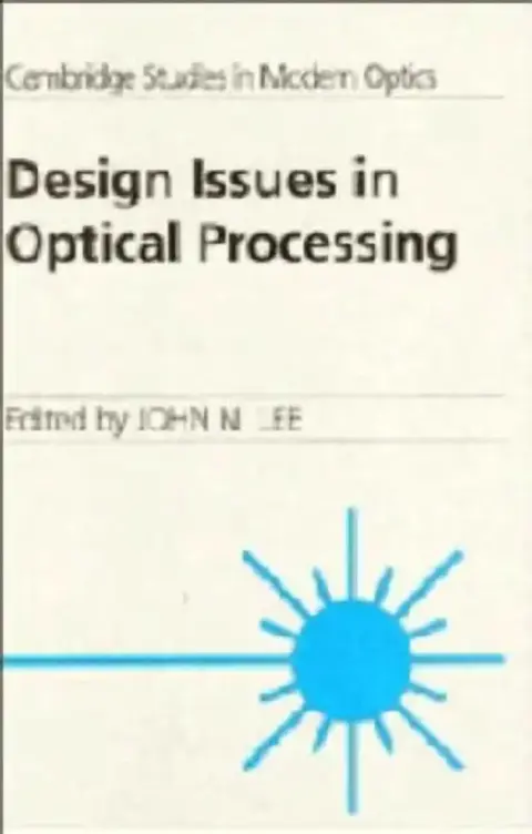 Cover of Design Issues Optical Processi