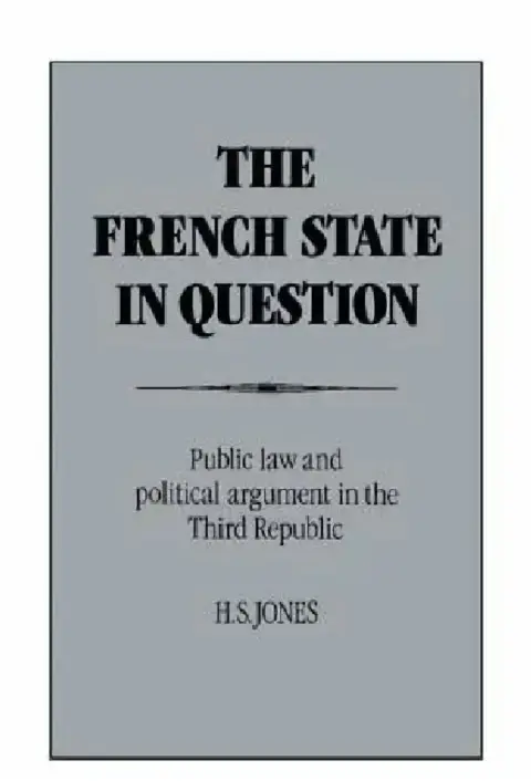 Cover of The French State in Question