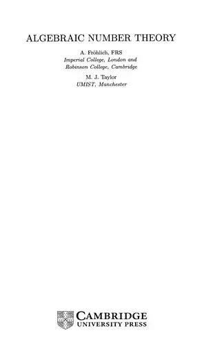 Cover of Algebraic Number Theory