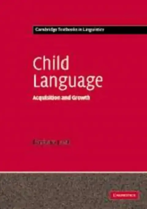 Cover of Child Language