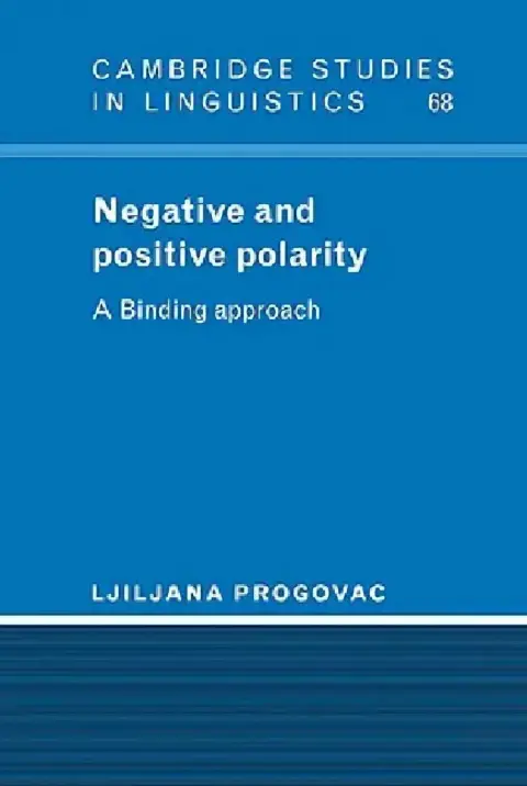 Cover of Negative and Positive Polarity