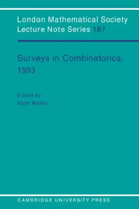 Cover of Surveys in Combinatorics, 1993