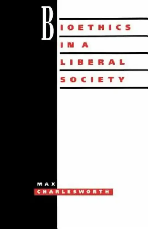 Cover of Bioethics Liberal Society