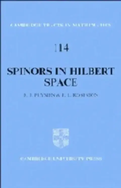 Cover of Spinors in Hilbert Space