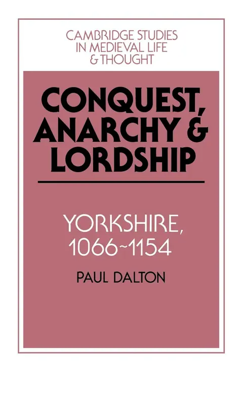 Cover of Conquest, Anarchy and Lordship