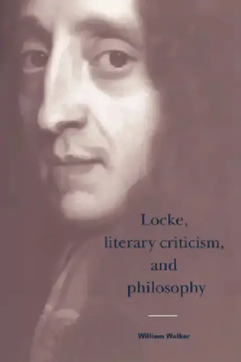 Cover of Locke, Literary Criticism, and Philosophy