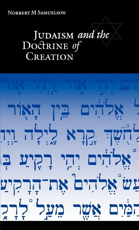 Cover of Judaism and the Doctrine of Creation
