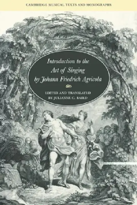 Cover of Introduction to the Art of Singing by Johann Friedrich Agricola
