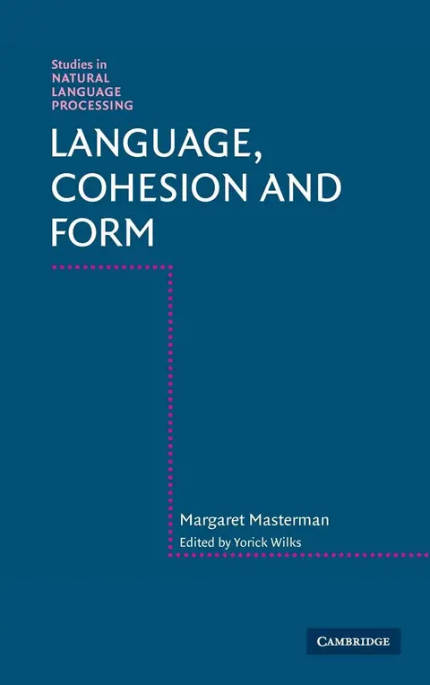 Cover of Language, Cohesion and Form