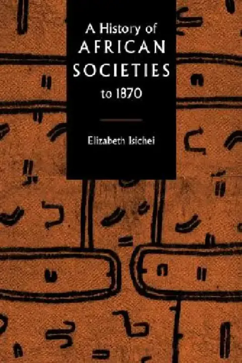Cover of A History of African Societies to 1870