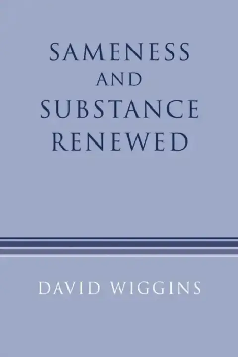 Cover of Sameness and Substance Renewed