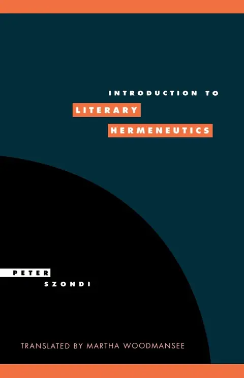 Cover of Introduction to Literary Hermeneutics