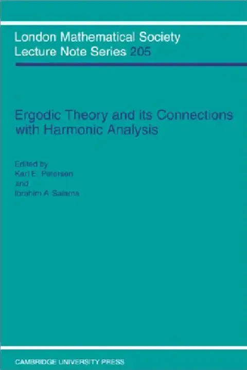 Cover of Ergodic Theory and Harmonic Analysis