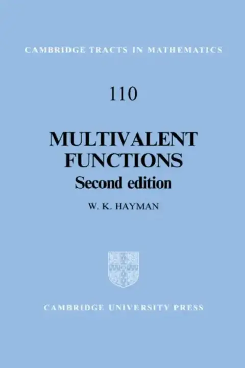 Cover of Multivalent Functions