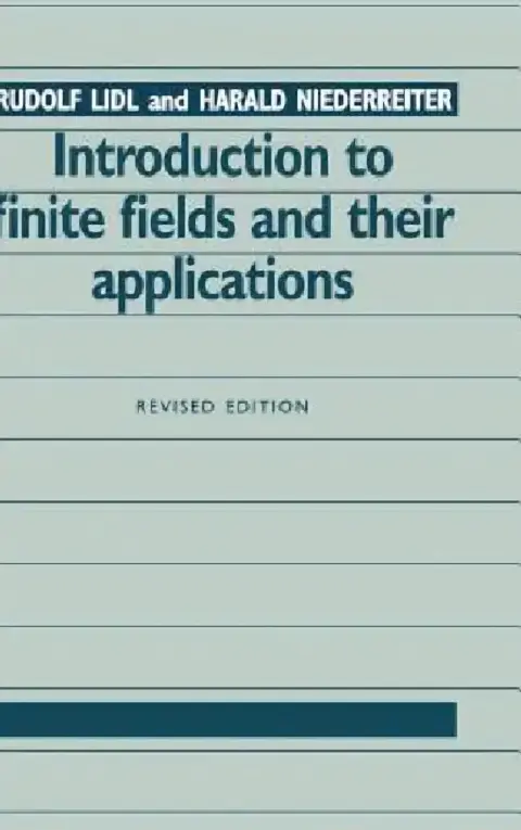 Cover of Introduction to Finite Fields and Their Applications