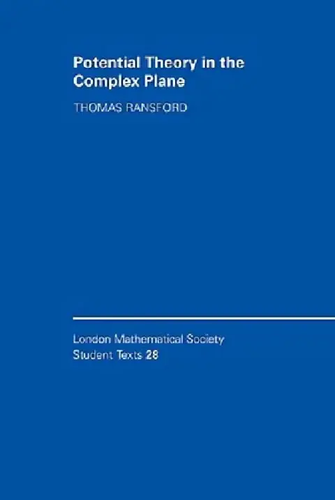 Cover of Potential Theory in the Complex Plane