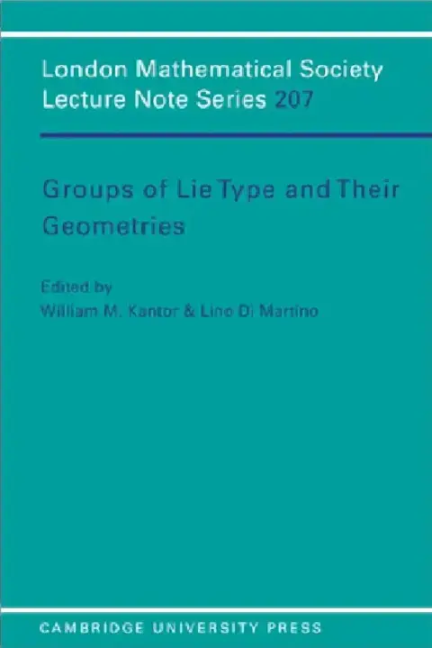Cover of Groups of Lie Type and Their Geometries