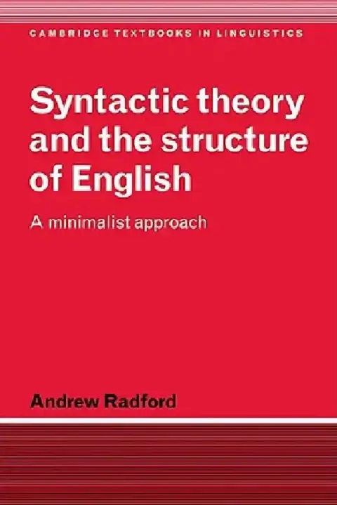 Cover of Syntactic Theory and the Structure of English