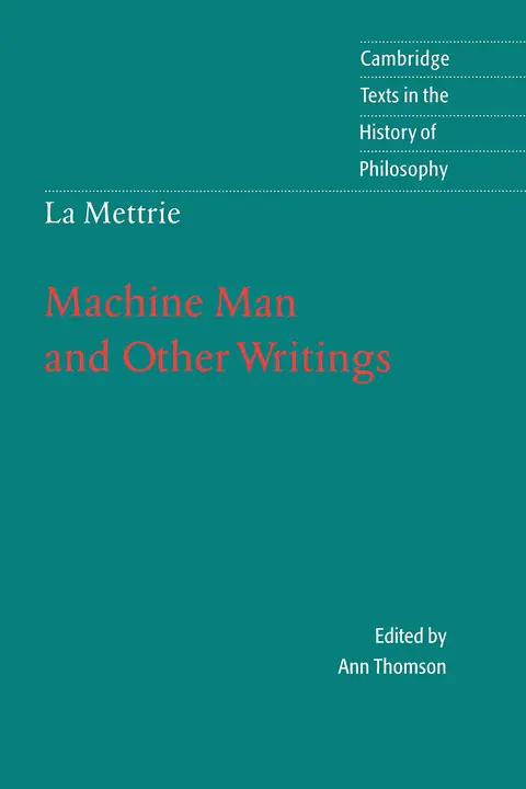 Cover of La Mettrie
