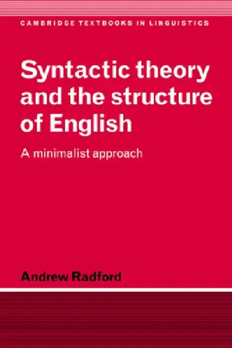 Cover of Syntactic Theory and the Structure of English