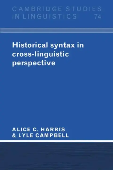 Cover of Historical Syntax in Cross-Linguistic Perspective