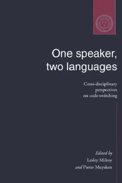 Cover of One Speaker, Two Languages