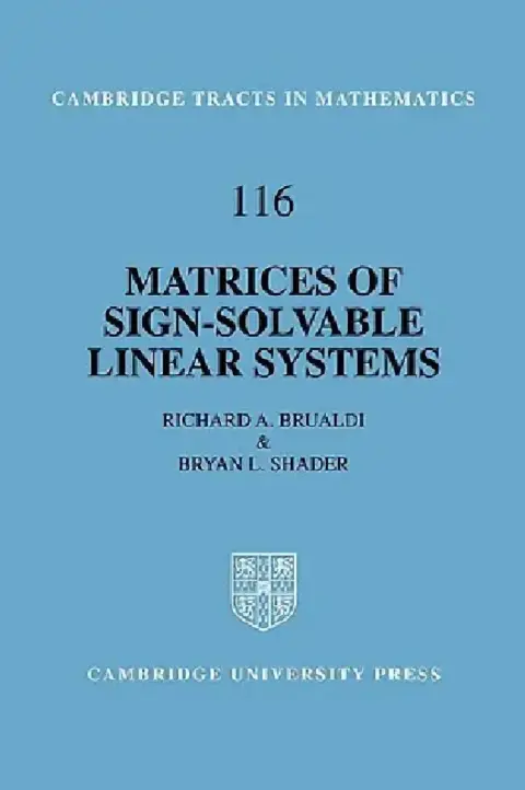 Cover of Matrices of Sign-Solvable Linear Systems