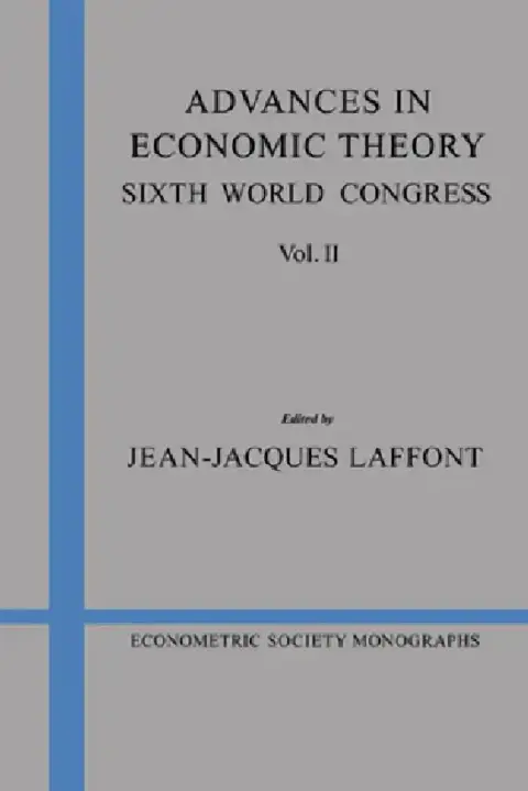 Cover of Advances in Economic Theory