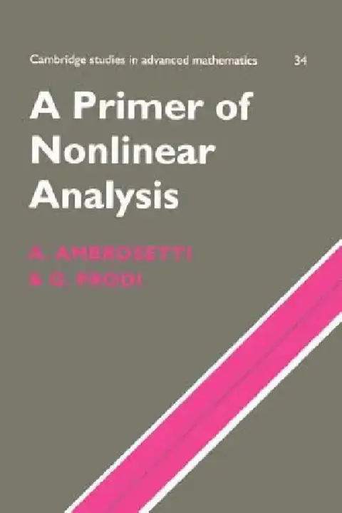Cover of A Primer of Nonlinear Analysis
