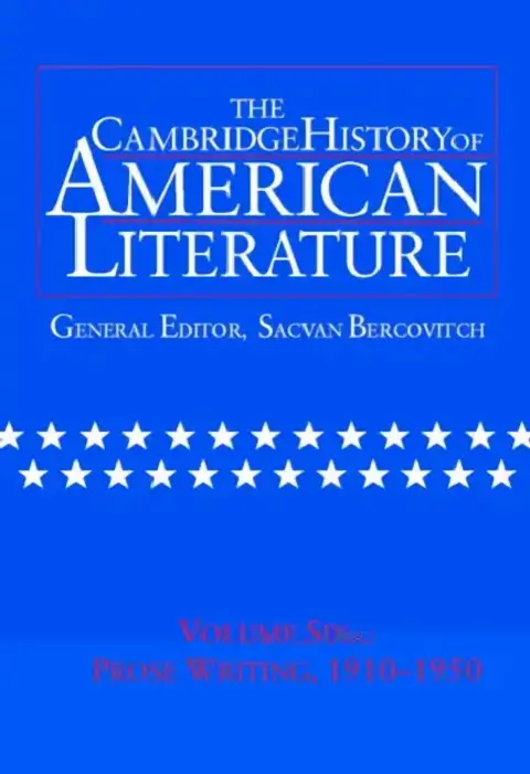 Cover of The Cambridge History of American Literature