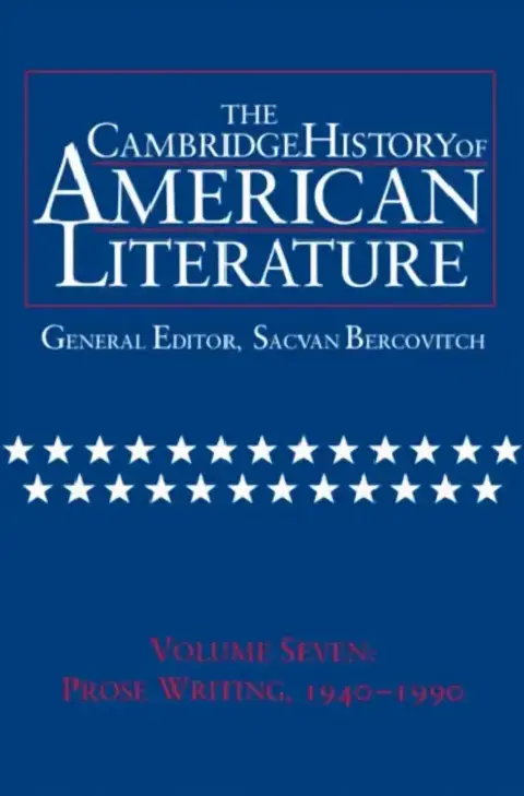 Cover of Cambridge History of American Literature
