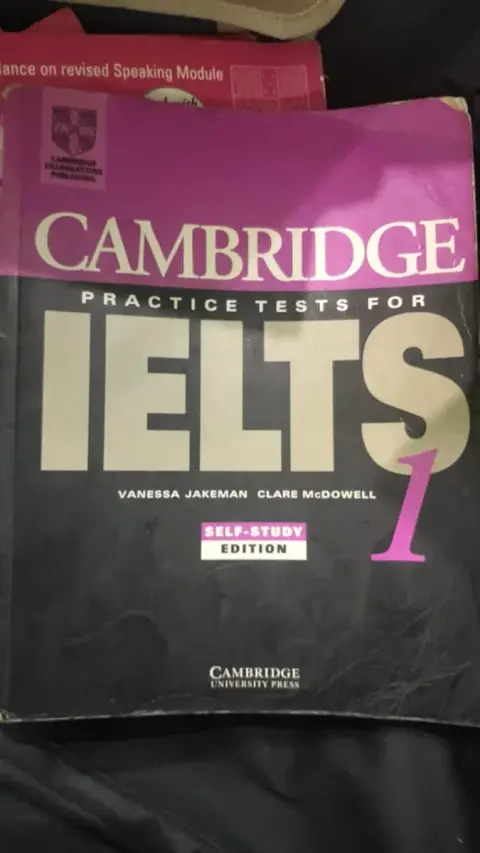 Cover of Cambridge Practice Tests for IELTS 1 Self-study Student's Book
