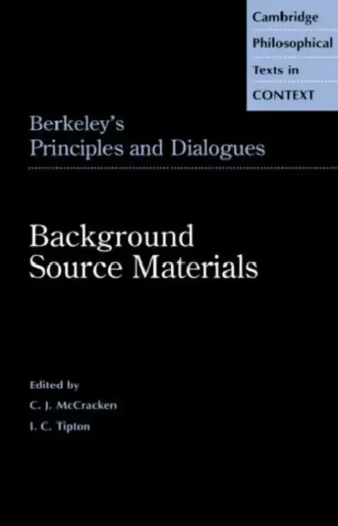 Cover of Berkeley's Principles and Dialogues