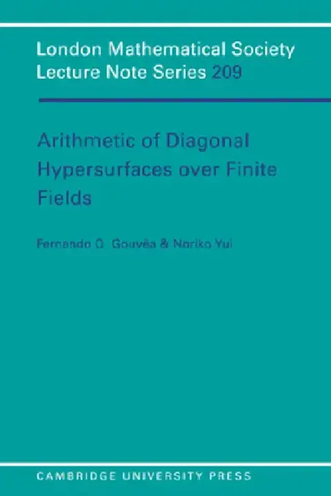 Cover of Arithmetic of Diagonal Hypersurfaces Over Finite Fields