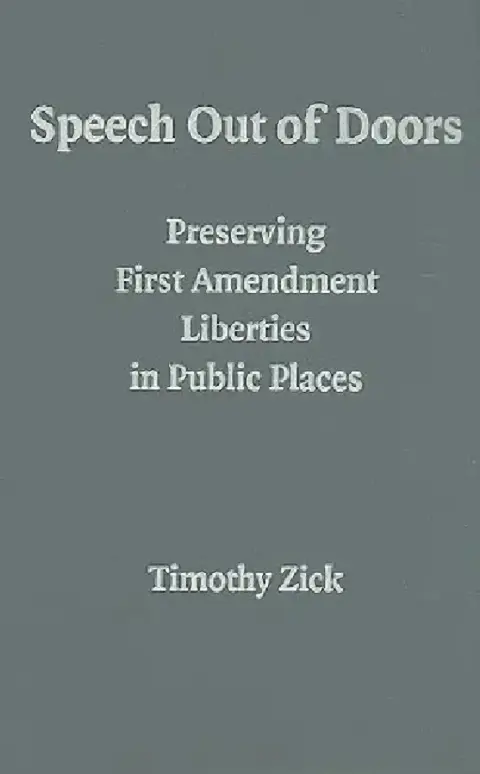 Cover of Speech Out of Doors