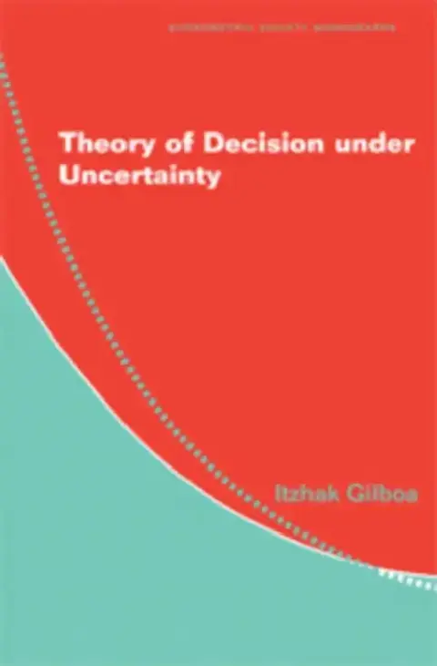 Cover of Theory of Decision Under Uncertainty