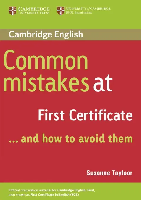 Cover of Common Mistakes at First Certificate & How to Avoid Them