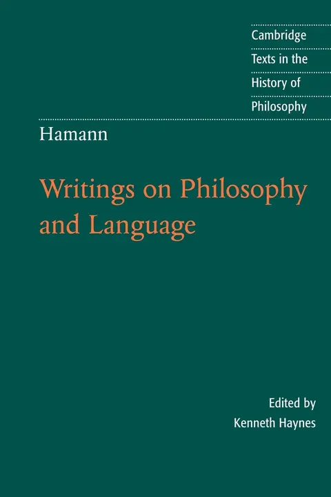 Cover of Hamann