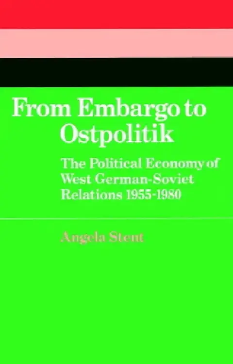 Cover of From Embargo to Ostpolitik