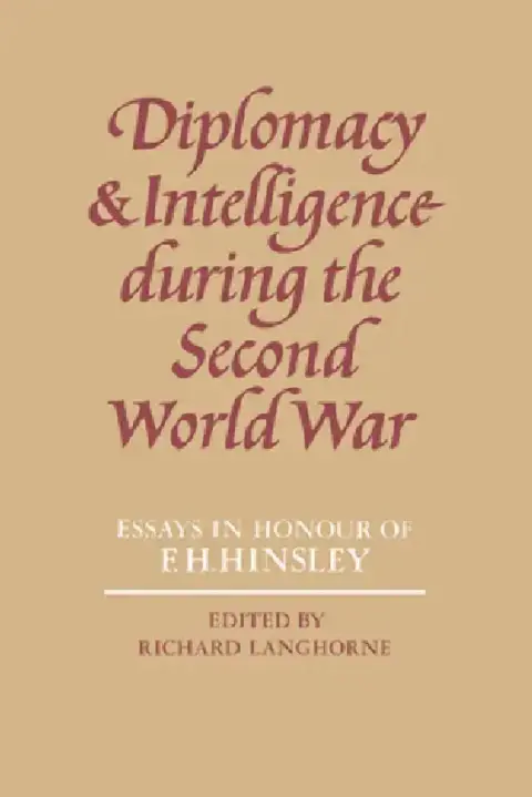 Cover of Diplomacy and Intelligence During the Second World War