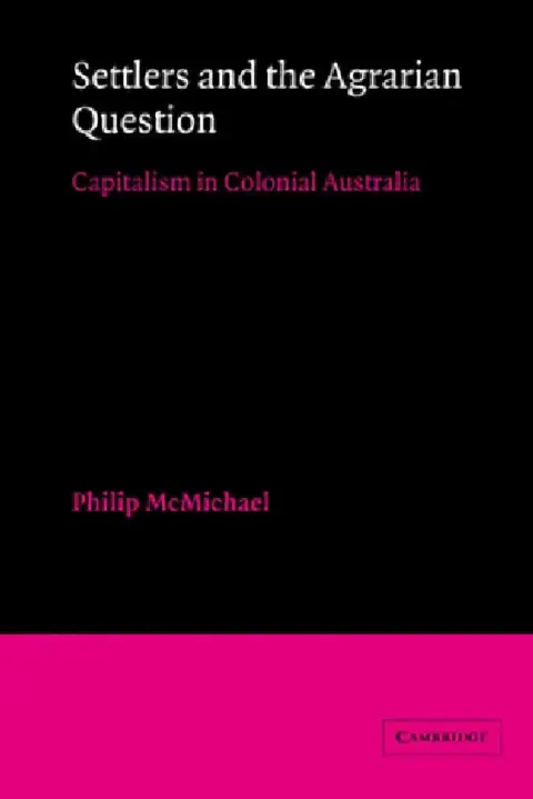 Cover of Settlers and the Agrarian Question