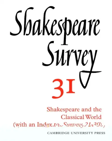 Cover of Shakespeare Survey
