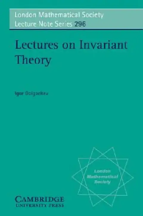Cover of Lectures on Invariant Theory